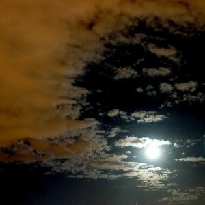 noc i księżyc